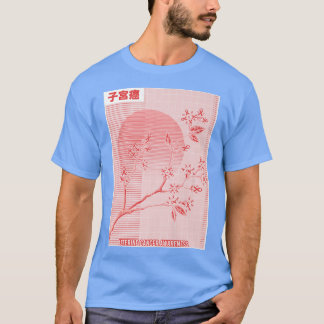 Camiseta Concienciación sobre el cáncer uterino Sakura Flor