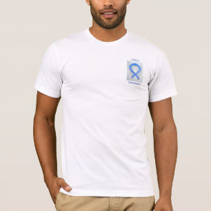 Camiseta Concienciación sobre el cáncer Violet Ribbon Angel