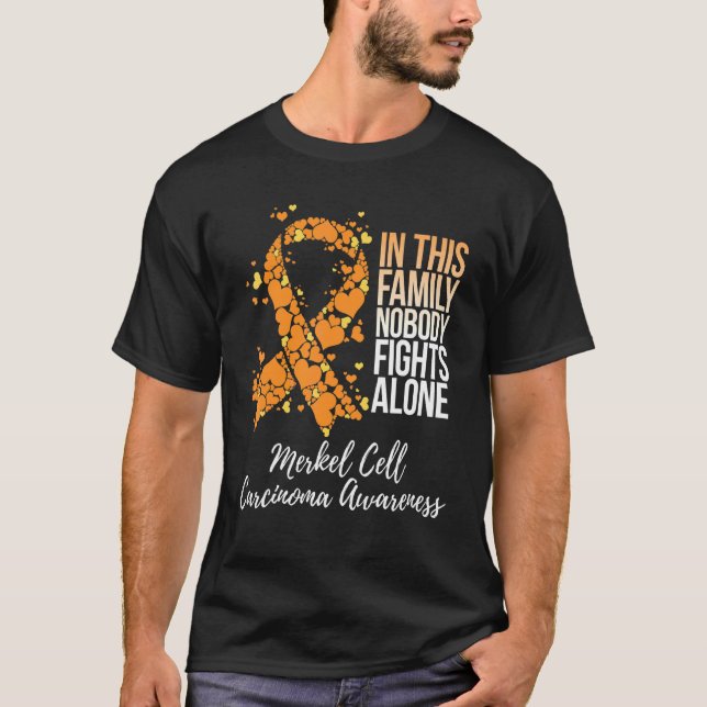 Camiseta Concienciación sobre el carcinoma de células Merke (Anverso)