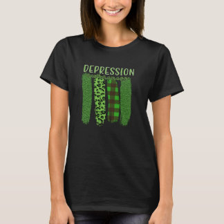 Camiseta Concienciación sobre el cepillo verde Depresión de