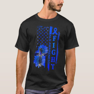 Camiseta Concienciación sobre el cruzado del girasol en ALS
