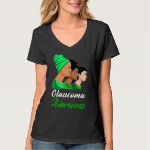 Camiseta Concienciación sobre el glaucoma Mujeres Apoyo eco