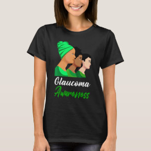 Camiseta Concienciación sobre el glaucoma Mujeres Apoyo eco