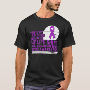 Camiseta Concienciación sobre el Lupus Esta Mi Pelea Cinta 