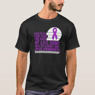 Camiseta Concienciación sobre el Lupus Esta Mi Pelea Cinta 