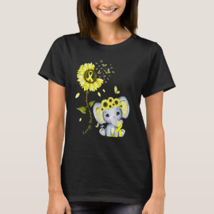 Camiseta Concienciación sobre el sarcoma de Ewing Amarillo 