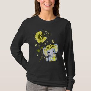 Camiseta Concienciación sobre el sarcoma de Ewing Amarillo 