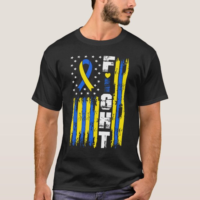 Camiseta Concienciación sobre el síndrome de lucha contra e (Anverso)