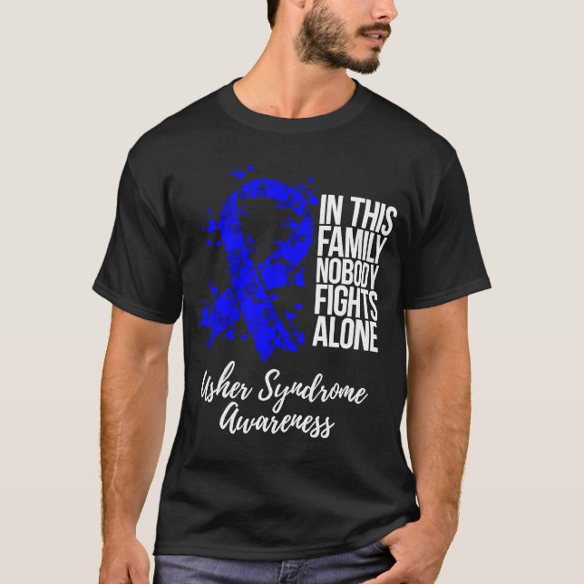 Camiseta Concienciación sobre el síndrome de Usher en apoyo (Anverso)