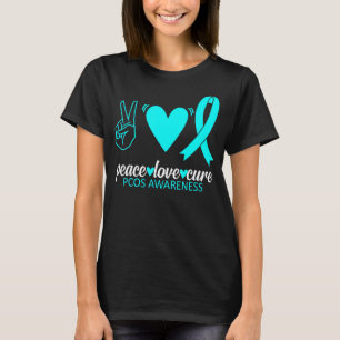 Camiseta Concienciación sobre el SOP Paz Amor Curar Síndrom