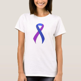 Camiseta Concienciación sobre el soporte de cinta azul y pú