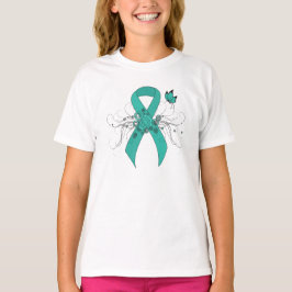 Camiseta Concienciación sobre el soporte de cinta verde azu