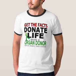 Camiseta Concienciación sobre el trasplante de órganos de d