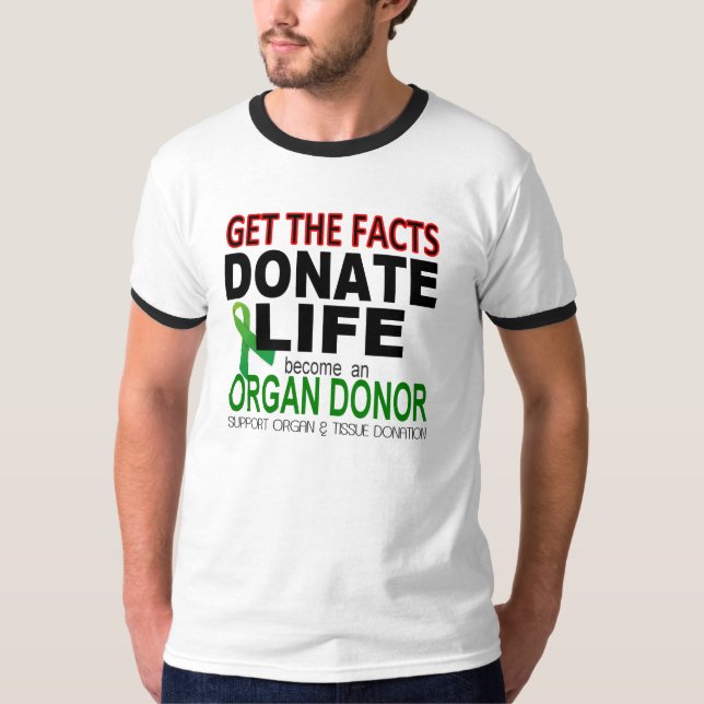 Camiseta Concienciación sobre el trasplante de órganos de d (Anverso)
