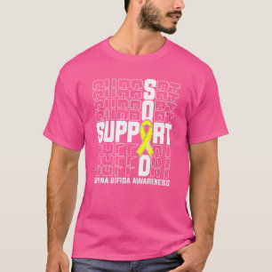 Camiseta Concienciación sobre la bifida de la escuadra de a