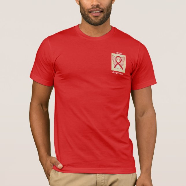 Camiseta Concienciación sobre la cinta roja Angel Tee (Anverso)