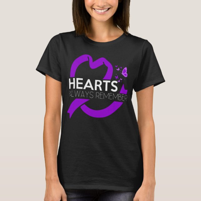 Camiseta Concienciación sobre la demencia corazón los alzhé (Anverso)