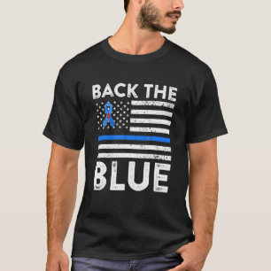 Camiseta Concienciación sobre la diabetes azul en el Blu de