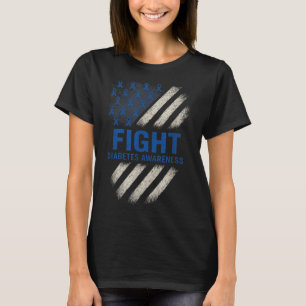 Camiseta Concienciación sobre la diabetes - Bandera de Esta