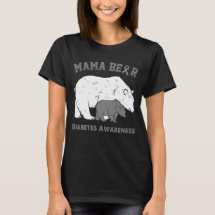Camiseta Concienciación sobre la DIABETES de Mama Oso