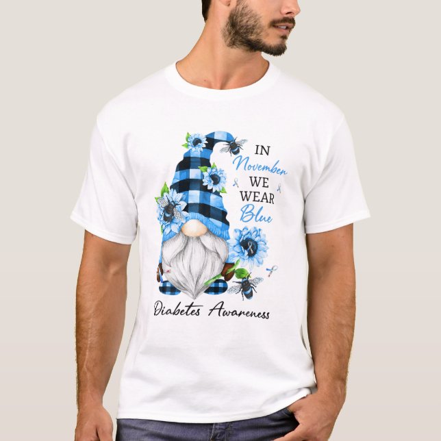 Camiseta Concienciación sobre la diabetes En Noviembre Usam (Anverso)