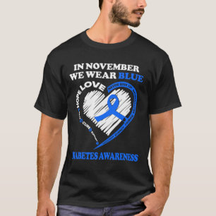 Camiseta Concienciación sobre la diabetes En Noviembre Usam