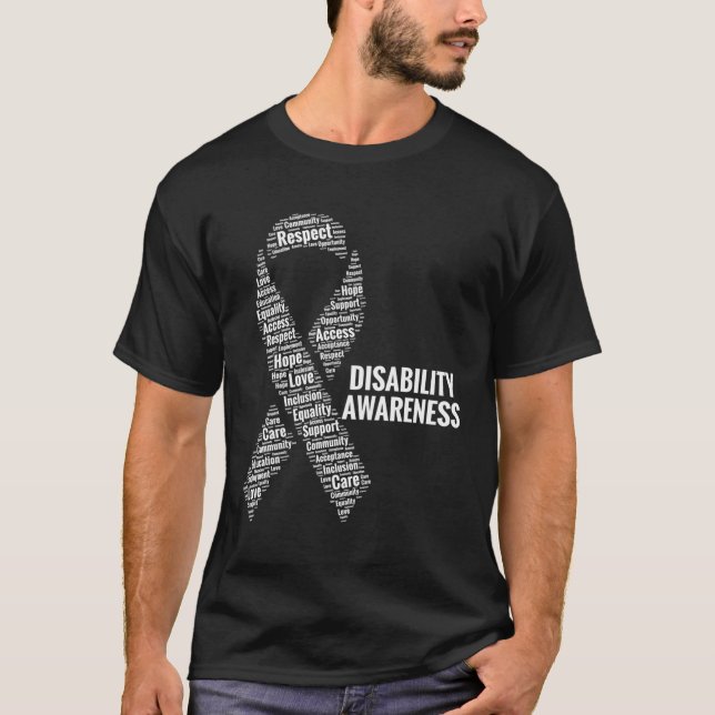 Camiseta Concienciación sobre la discapacidad Respeto de la (Anverso)