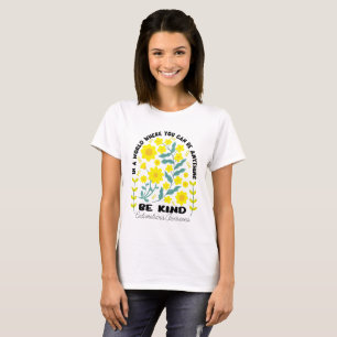 Camiseta Concienciación sobre la Endometriosis Floral Boho