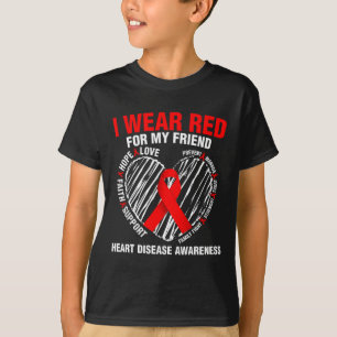 Camiseta Concienciación sobre la enfermedad usar rojo