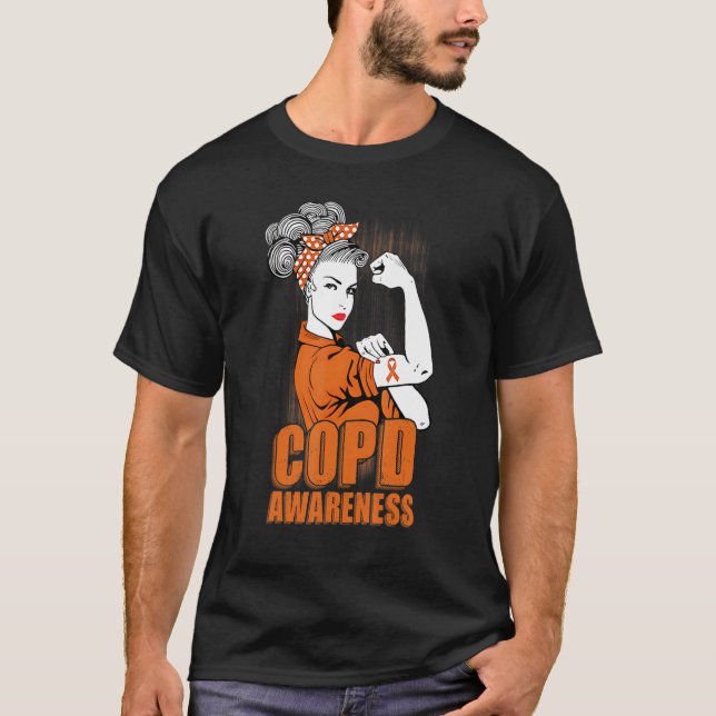 Camiseta Concienciación sobre la EPOC El amor no debería da (Anverso)