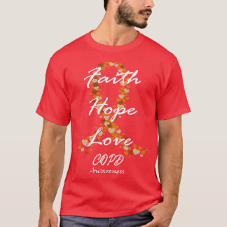 Camiseta Concienciación sobre la EPOC Fe Esperanza Amar La 