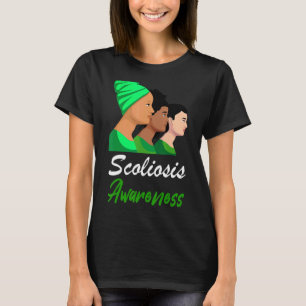 Camiseta Concienciación sobre la escoliosis Apoyo a las muj