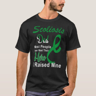 Camiseta Concienciación sobre la escoliosis en papá Apoyo a