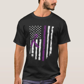 Camiseta Concienciación sobre la fibrosis quística Bandera 