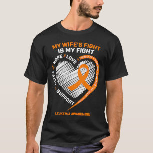Camiseta Concienciación sobre la leucemia Esposa Esposa Leu