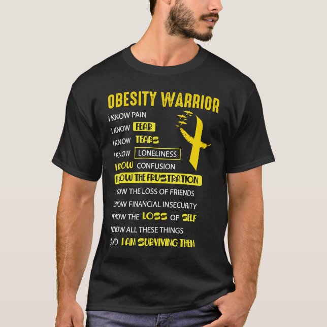 Camiseta Concienciación sobre la obesidad y la salud médica (Anverso)