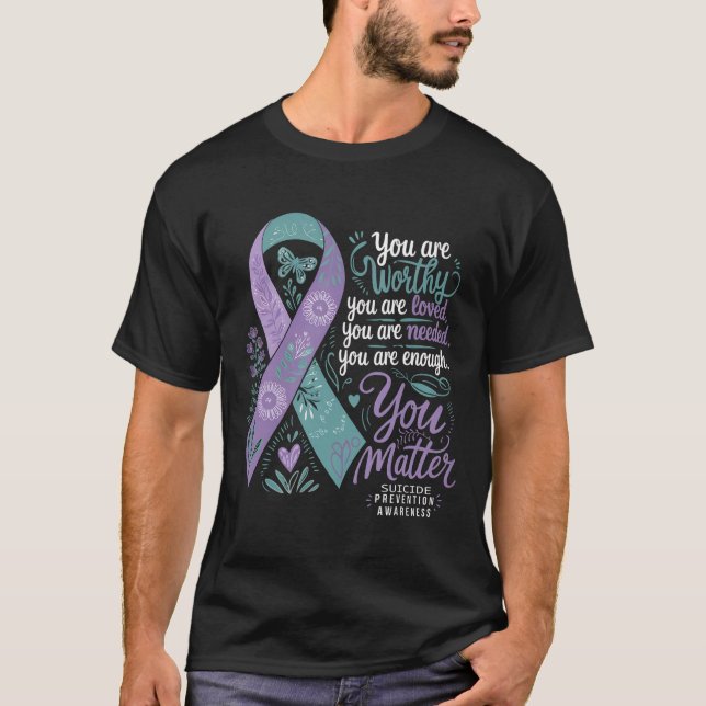 Camiseta Concienciación sobre la prevención del suicidio Ay (Anverso)