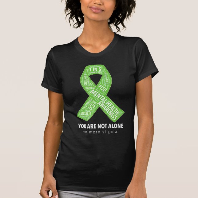 Camiseta Concienciación sobre la salud mental Ayuda a la nu (Anverso)