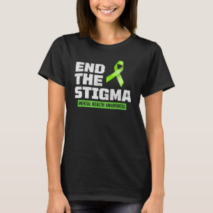 Camiseta Concienciación sobre la salud mental Cinta verde 1