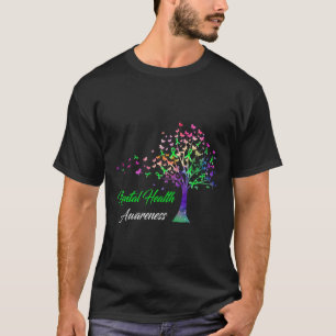 Camiseta Concienciación sobre la salud mental de la cinta d