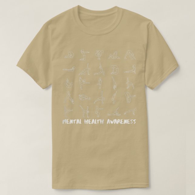 Camiseta Concienciación sobre la salud mental del yoga para (Diseño del anverso)