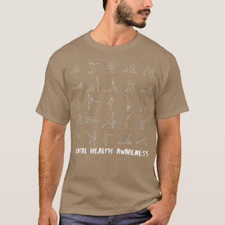 Camiseta Concienciación sobre la salud mental del yoga para