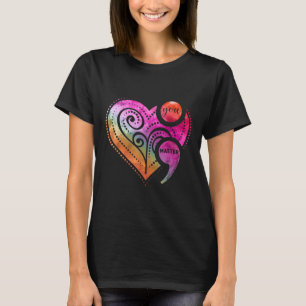Camiseta Concienciación sobre la salud mental en el corazón