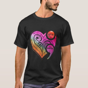 Camiseta Concienciación sobre la salud mental en el corazón