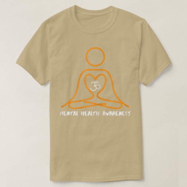 Camiseta Concienciación sobre la salud mental en el yoga fe (Diseño del anverso)