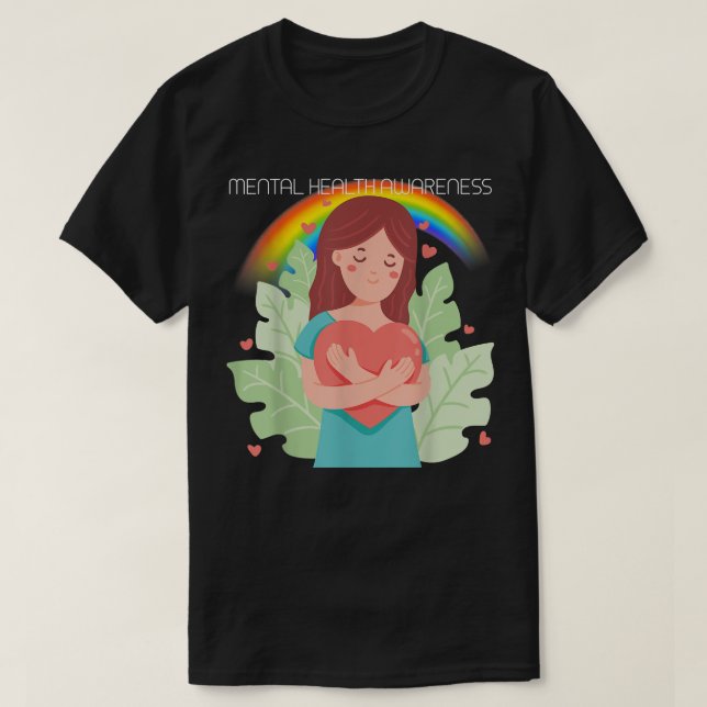 Camiseta Concienciación sobre la salud mental en Lgbtq3005  (Diseño del anverso)