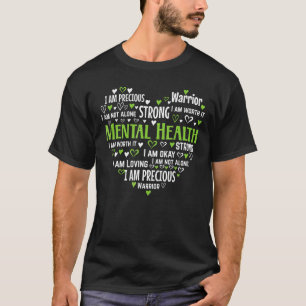 Camiseta Concienciación sobre la salud mental Enfermedades 
