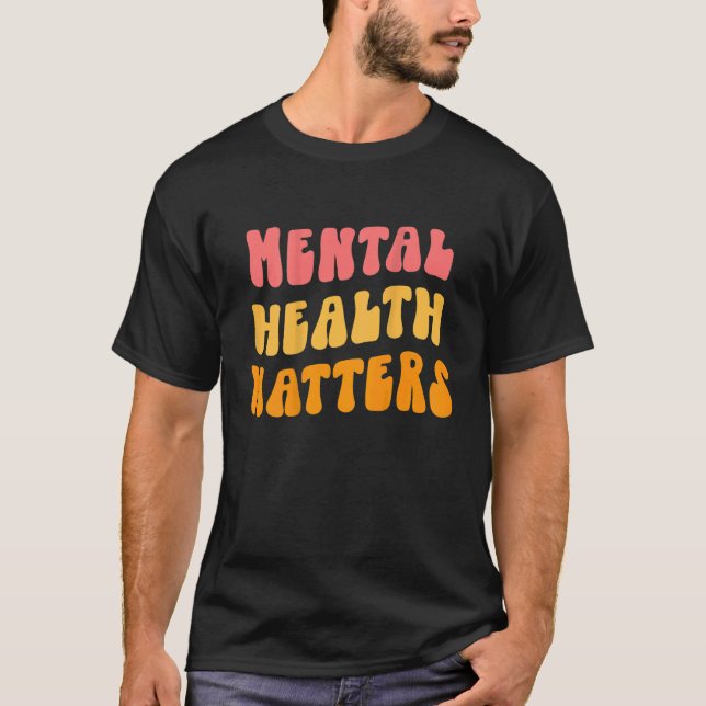 Camiseta Concienciación sobre la salud mental Prioriza la a (Anverso)