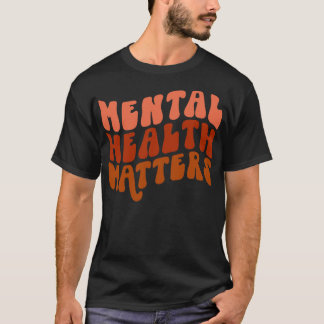 Camiseta Concienciación sobre la salud mental retro Las muj