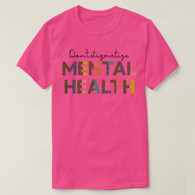Camiseta Concienciación sobre la salud mental semana mes dí (Diseño del anverso)